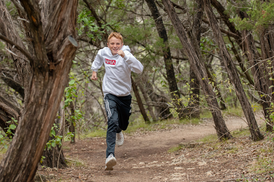 Tobias running photo