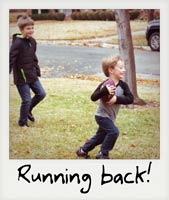 Running back!