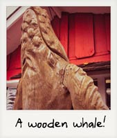A wooden whale!