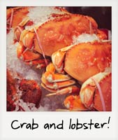 Crabs and lobster!
