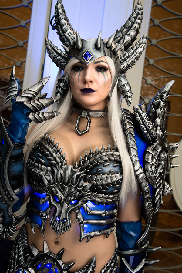 Blue dragon cosplayer photo