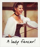 A lady fencer!