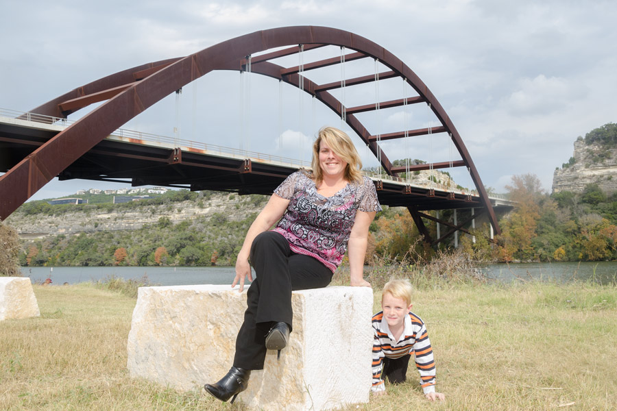 Melissa and Tobias bridge photo