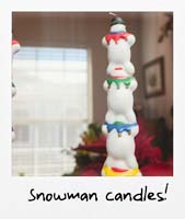 Snowman candles!