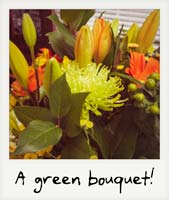 A green bouquet!