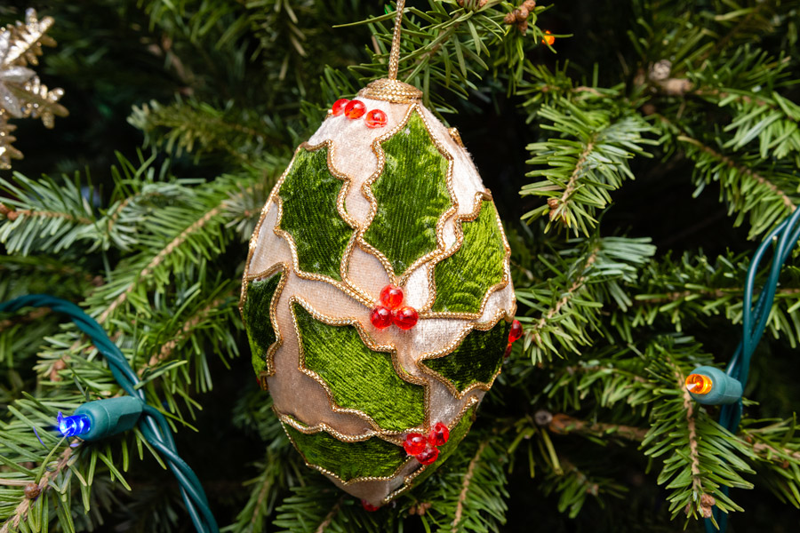 Holly egg present photo