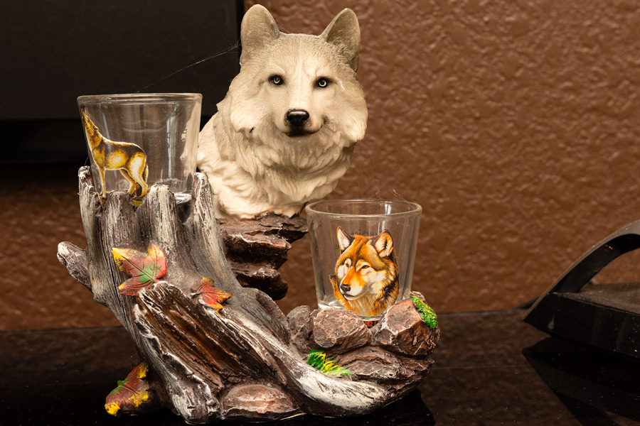 Wolf candles photo