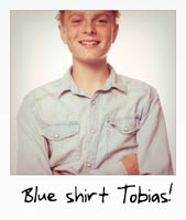 Blue shirt Tobias!