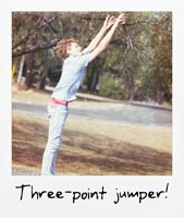 Three-point jumper!