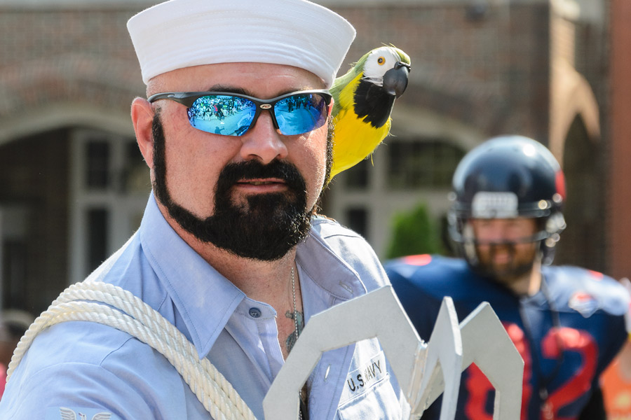 Sailor with parrot photo