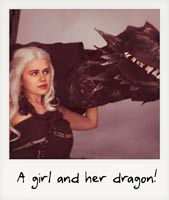 A girl and her dragon!