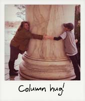 Column hug!