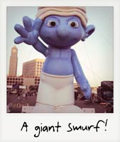 A giant Smurf!