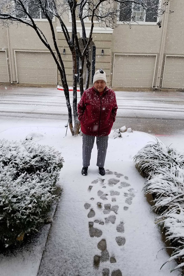 Dad snow photo