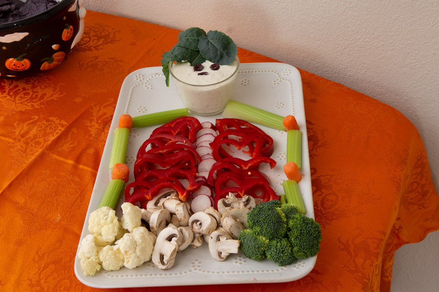 Halloween skeleton salad photo