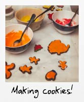Making cookies!