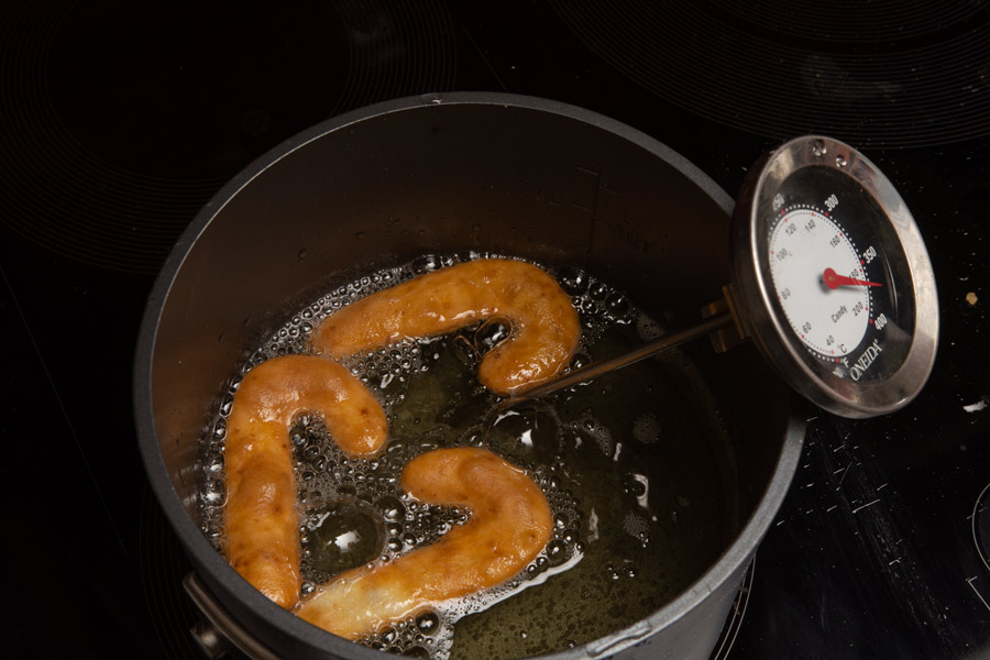 Candy cane donuts photo