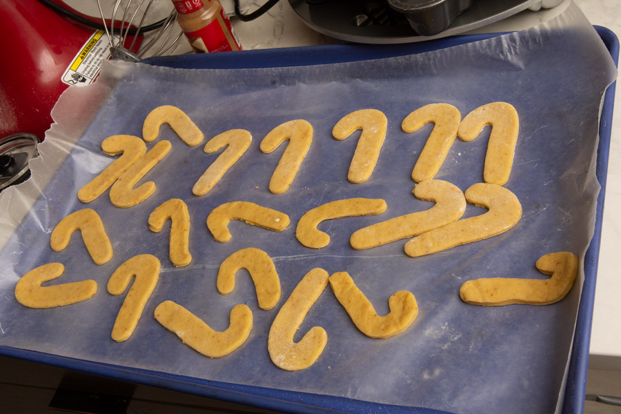 Candy cane cookies photo