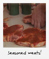 Seasoned meats!