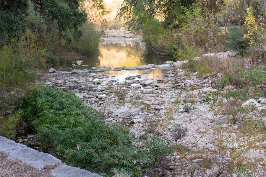 Pease Park stream photo