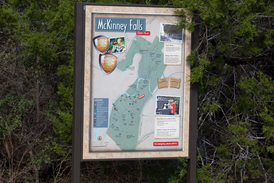 McKinney Falls sign photo