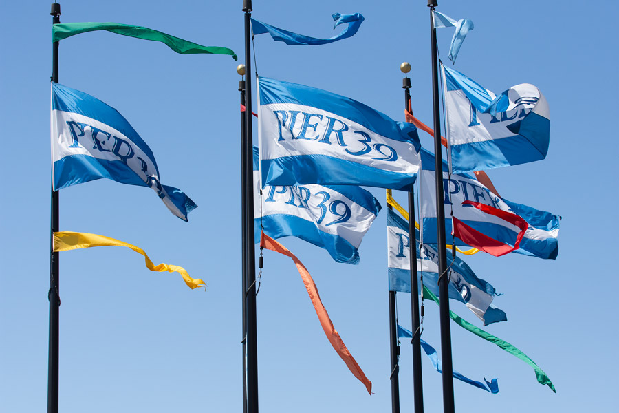 Pier 39 flags photo