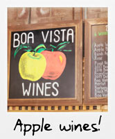 Apple wines!