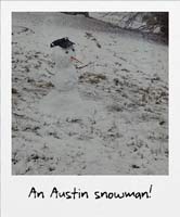 An Austin snowman!