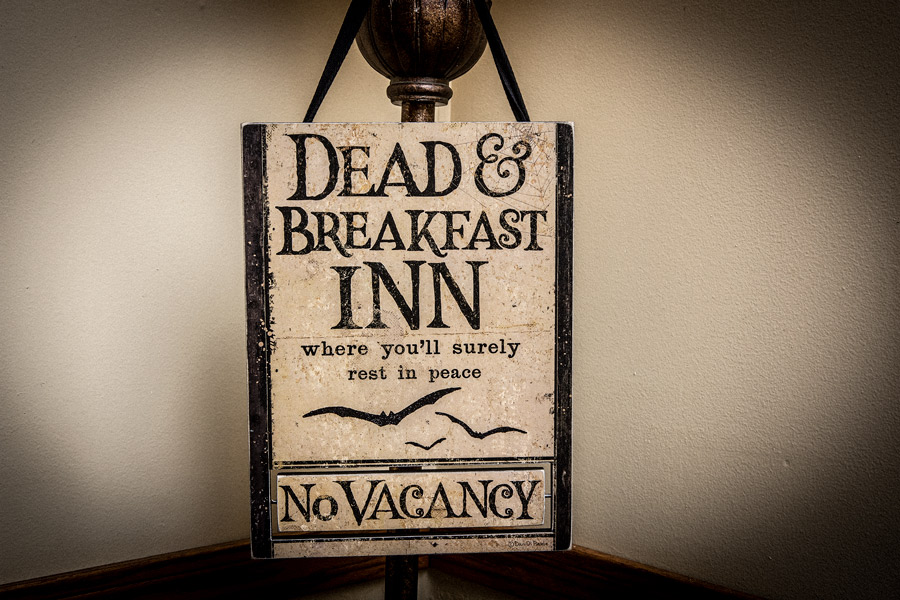 Dead and Breakfast sign