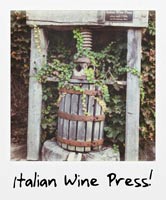 Italian wine press!