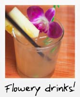 Flowery drinks!