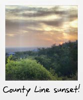 County Line sunset!