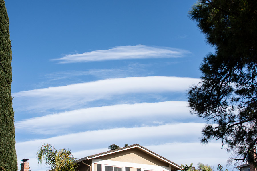 Lenticular clouds photo