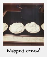 Whipped cream!