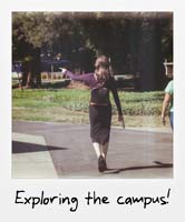 Exploring the campus! Exploring the campus!