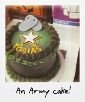 An Army cake! An Army cake!