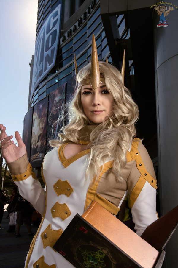 A picture of Lindsay Elyse's Priest at BlizzCon 2015 taken by Batty!
