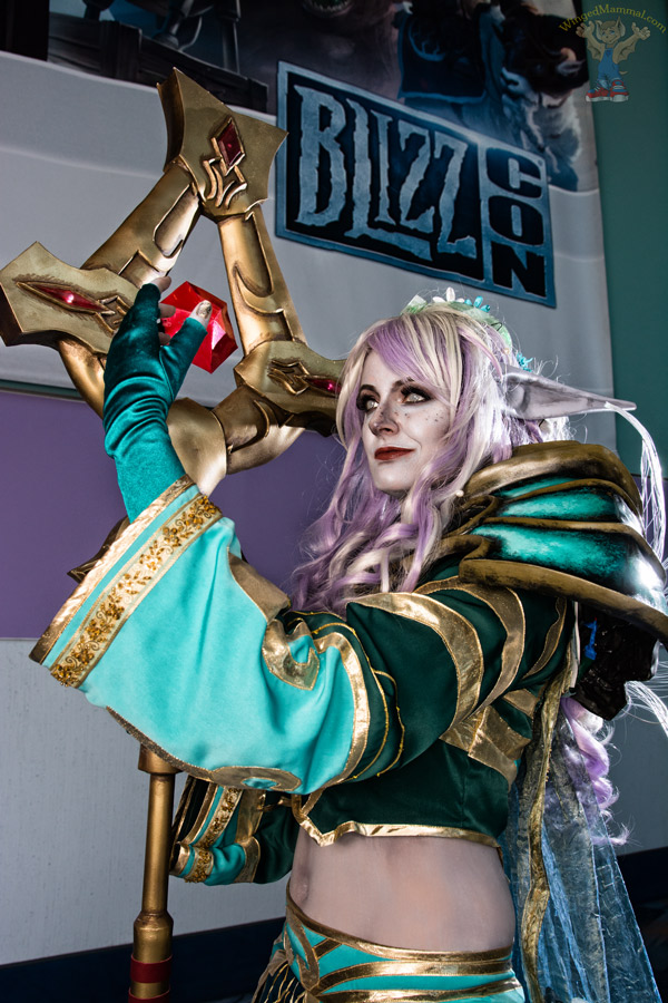 A picture of a Vestments of Faith cosplay at BlizzCon 2015 taken by Batty!