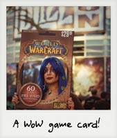 A WoW game card!