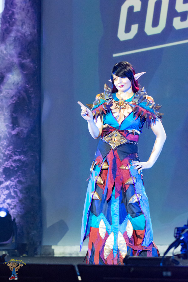 A picture of a Night Elf cosplay at BlizzCon 2015 taken by Batty!