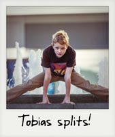 Tobias splits!
