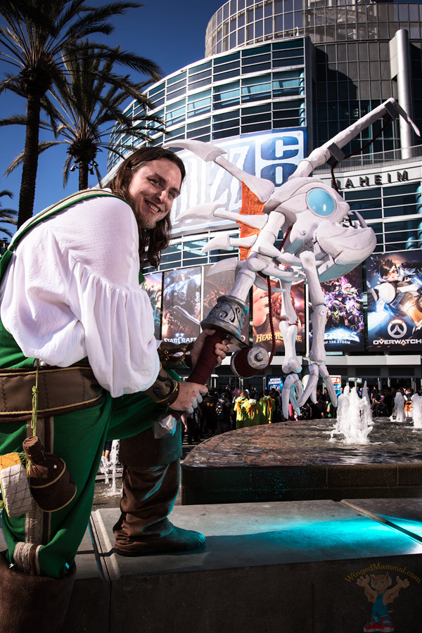 A picture of Nat Pagel cosplay at BlizzCon 2017 taken by Batty!