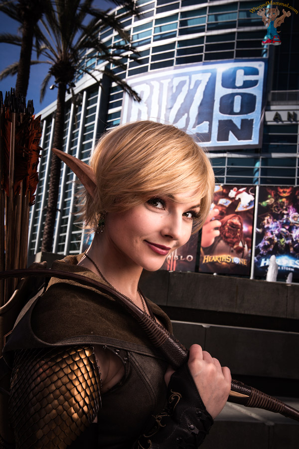 A picture of Elven Archer cosplay at BlizzCon 2017 taken by Batty!