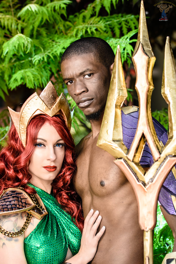 A picture of Aquaman and Mera cosplay at Colossalcon 2017 taken by Batty!
