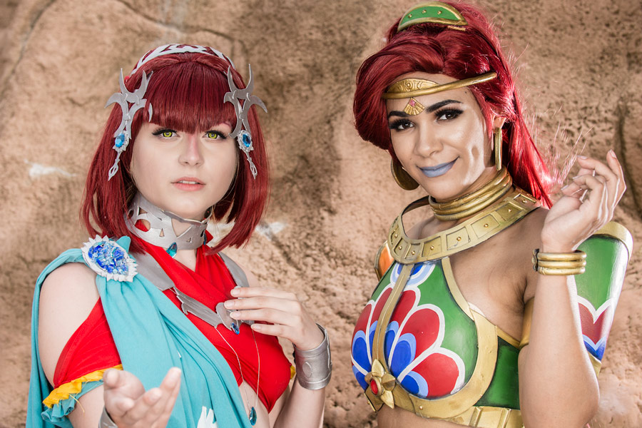 Zora and Urbosa cosplay at Colossalcon 2017!
