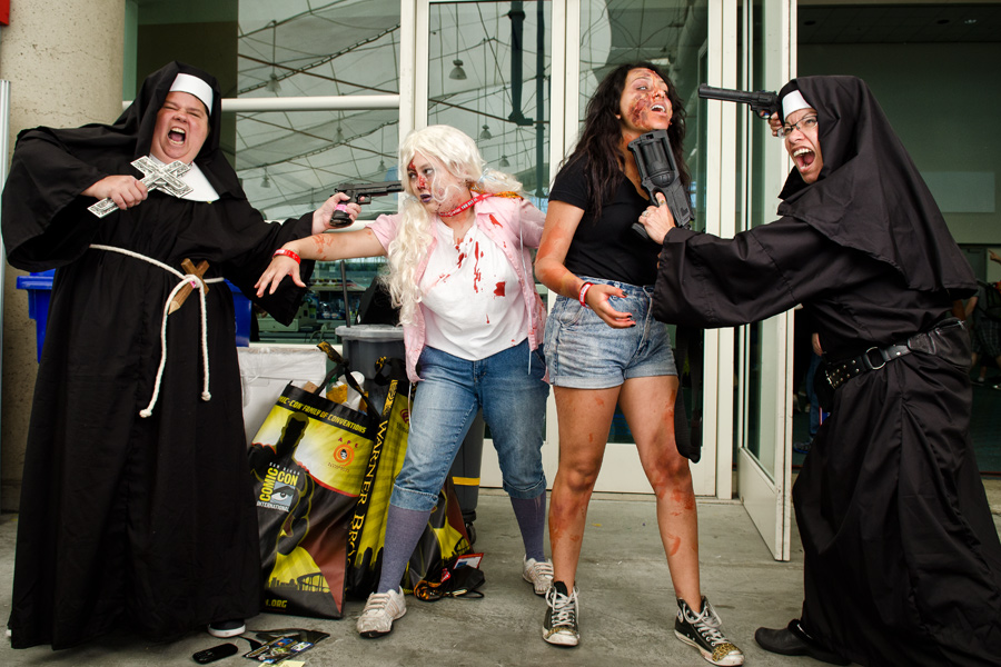 ComicCon 2012 Nuns Executing Zombies Photo