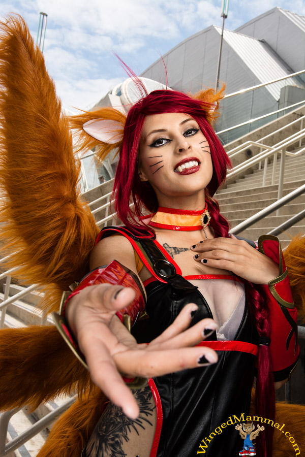 Foxfire Ahri cosplay at San Diego Comic-Con 2015!