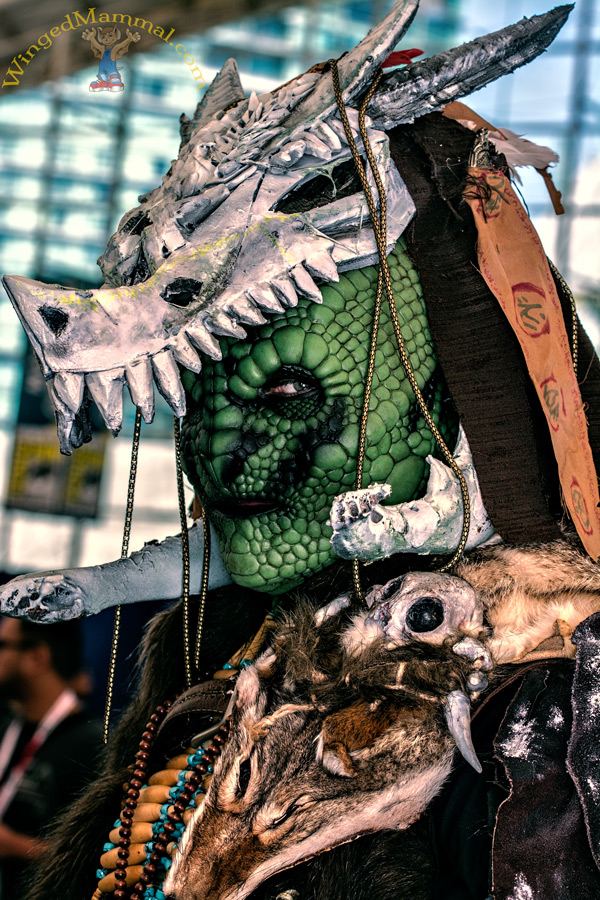Baldurs Gate Lizard cosplay at San Diego Comic-Con 2015!