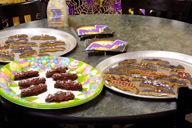 The cookies and brownies on display!