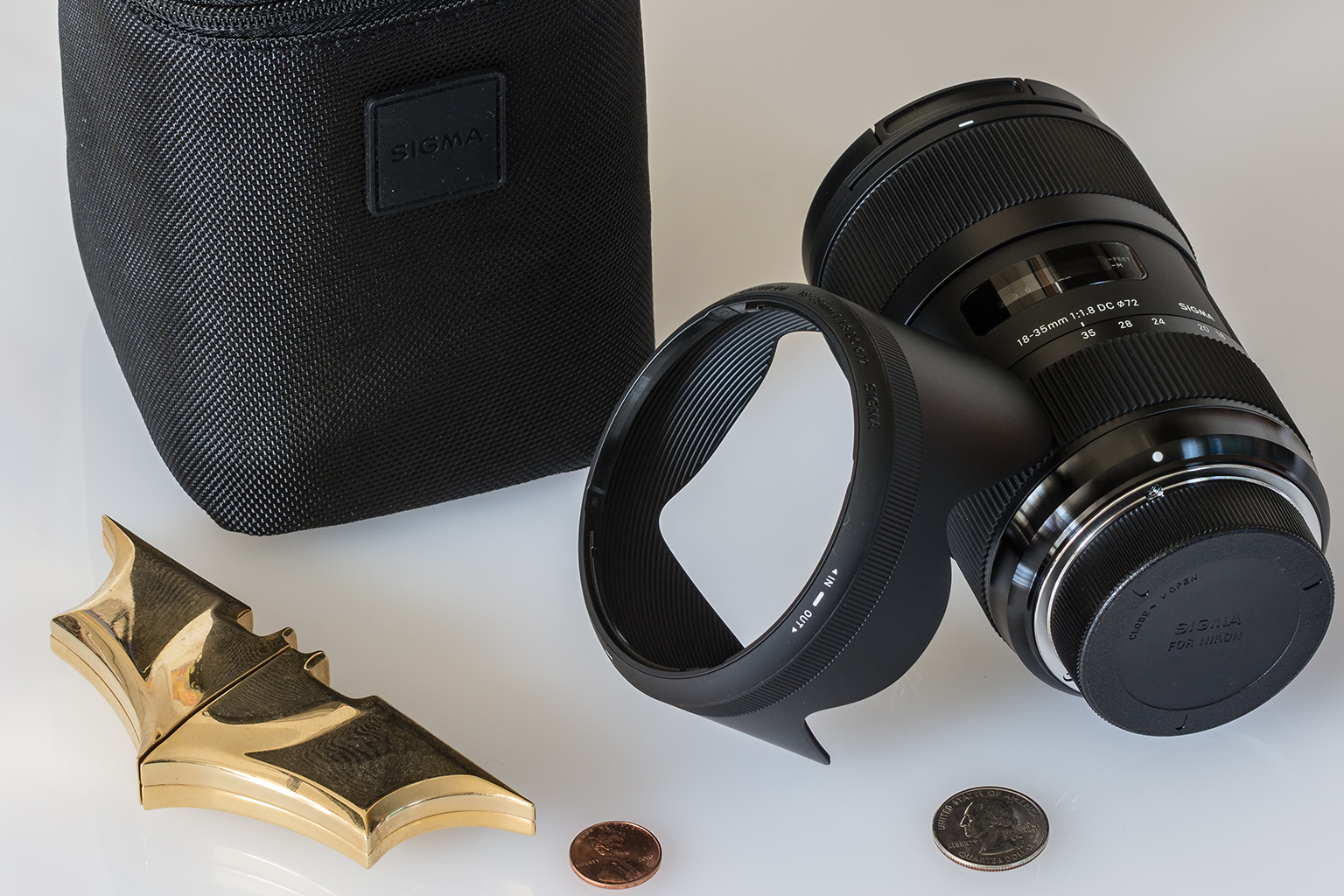 The Sigma 18-35 f/1.8 lens for Nikon.